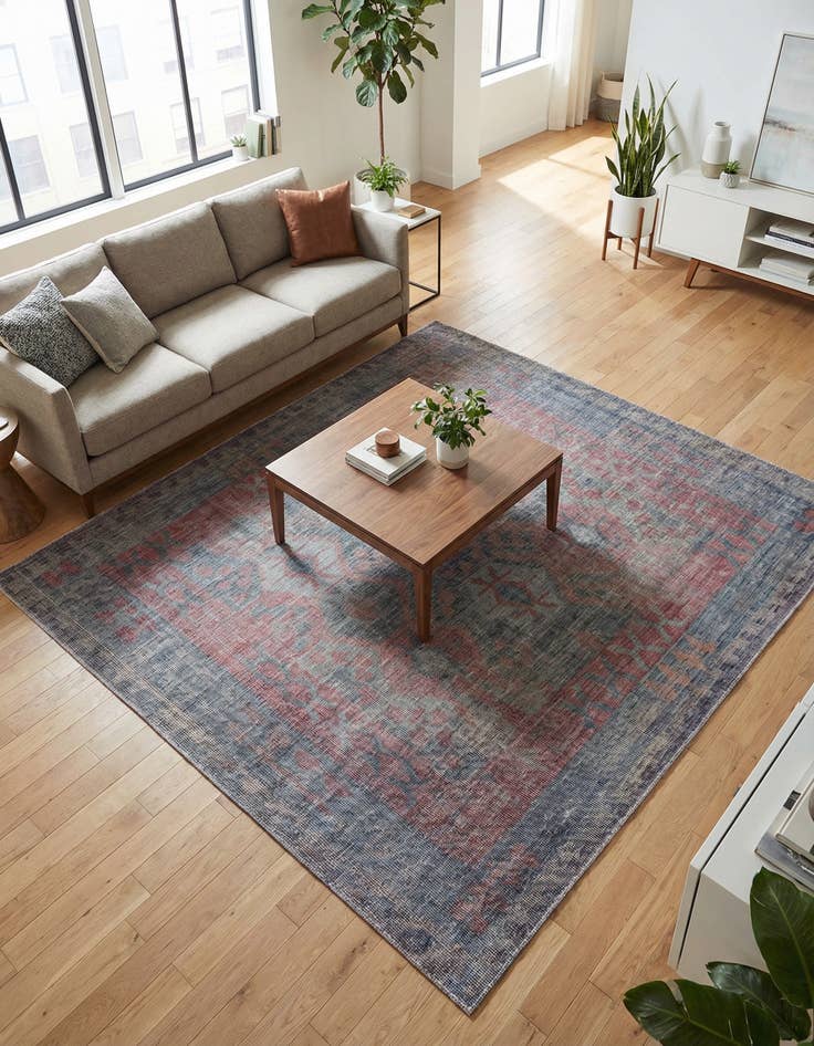 Detail image of 7' 3 x 7' 3  Washable Sisu Square Rug