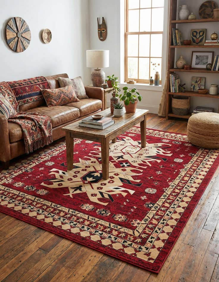 Detail image of 7' 10 x 10' Heris Rug