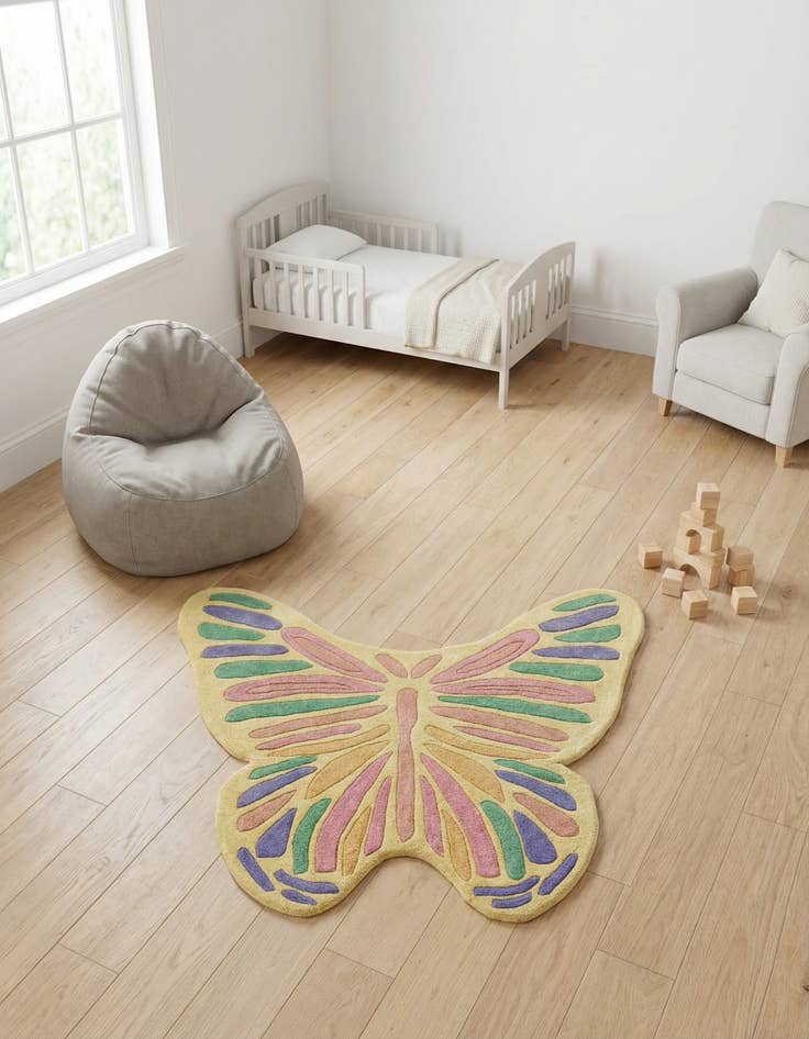 Detail image of 3' 4 x 3' 11 Playtime Kids Wool Freeform Rug