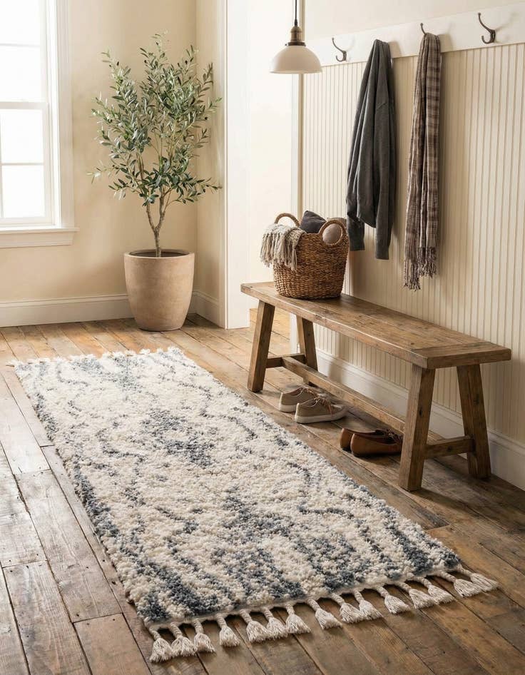Detail image of 2' 2 x 6' Athena Shag Runner Rug