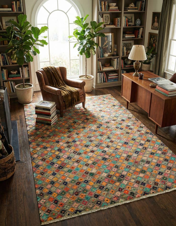 Detail image of 5' 5 x 7' 11 Hand Knotted Balouch Wool Rug