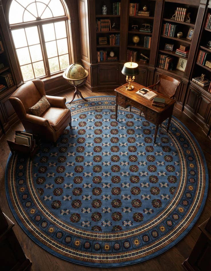 Detail image of 10' x 10' Bokhara Round Rug