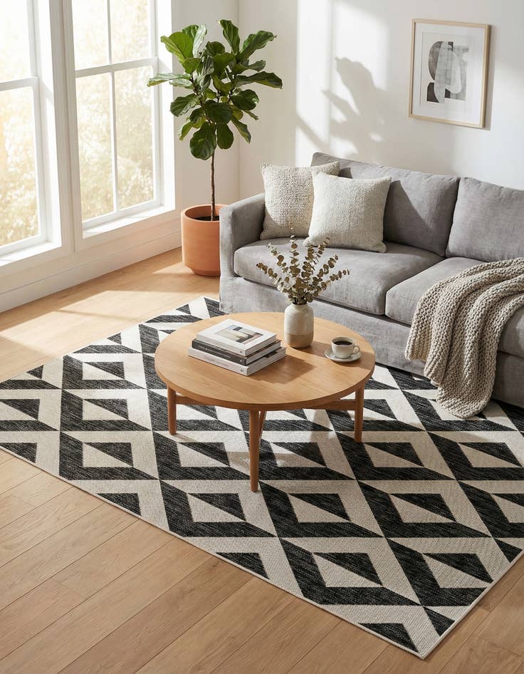 Detail image of 5' 3 x 8' Washable Jill Zarin Napa Indoor / Outdoor Rug