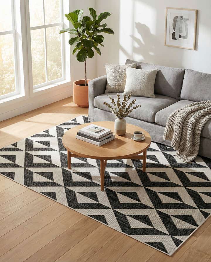 5' 3 x 8' Easy-Clean Jill Zarin Napa Indoor / Outdoor Rug