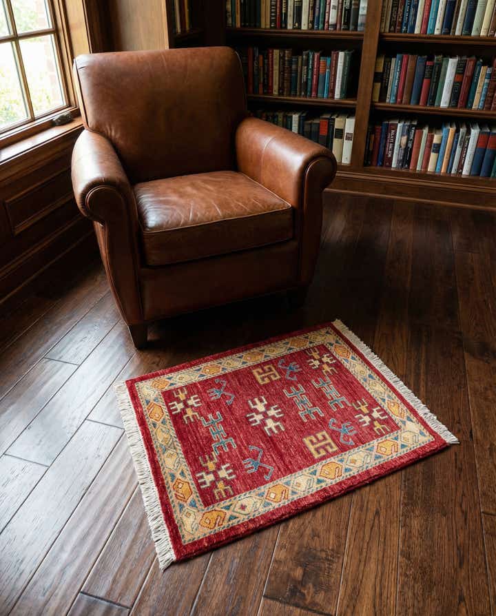 2' 9 x 3' 9 Hand Knotted Ziegler Wool Rug
