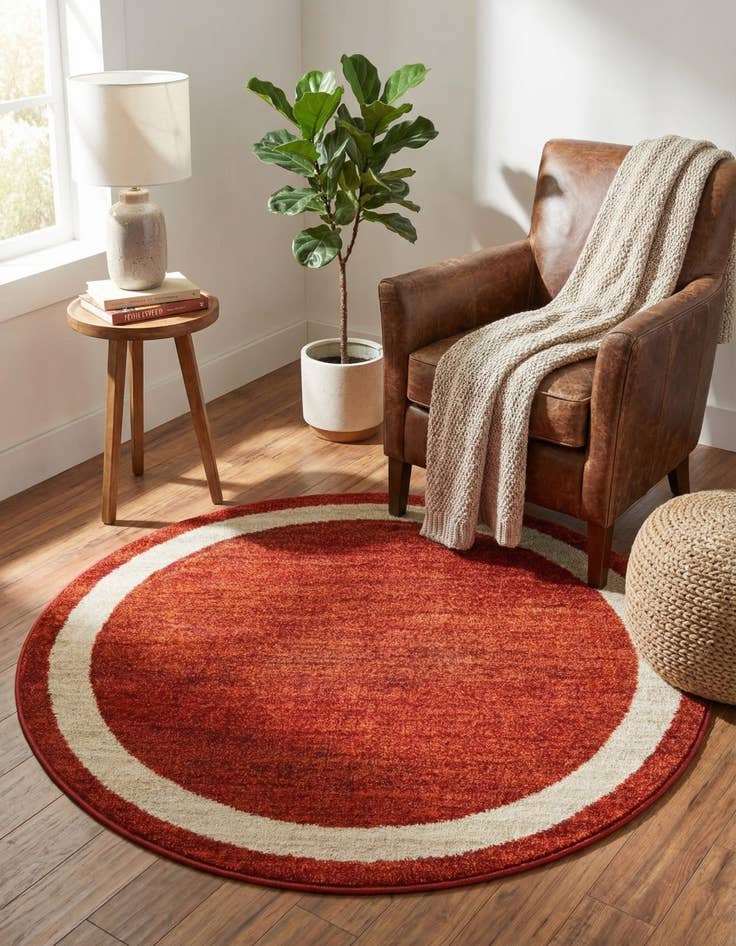 Detail image of 4' x 4' Angelica Round Rug