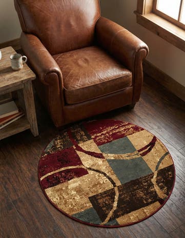 3' x 3' Cafe Round Rug