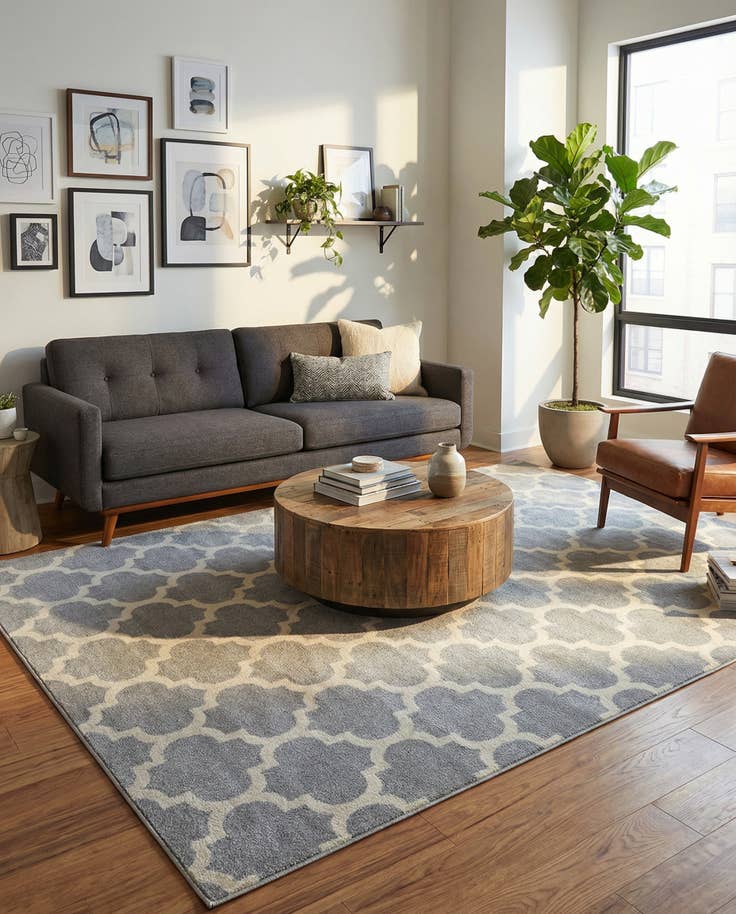 Detail image of 7' 10 x 11' Lattice Rug