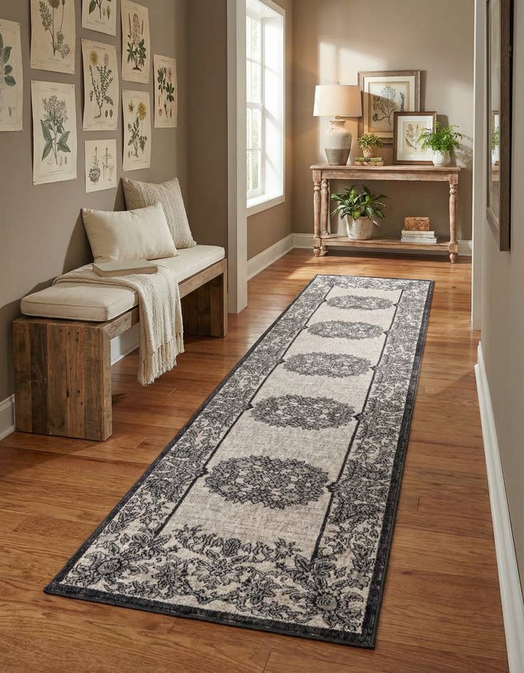 Detail image of 2' 7 x 12' Eco Traditional Runner Rug