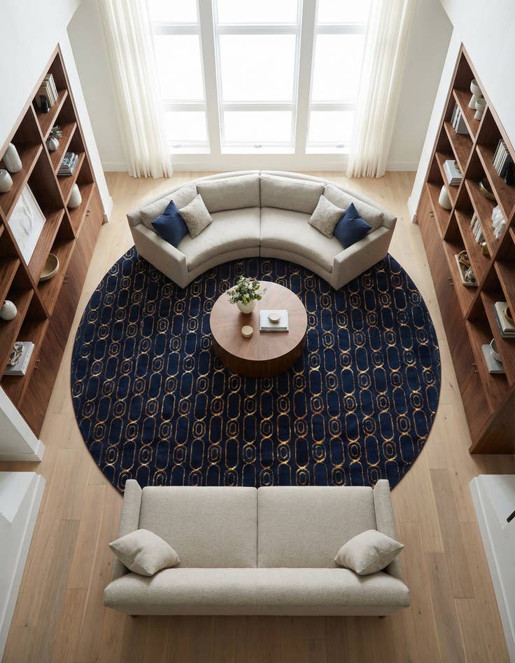 Detail image of 10' x 10' Vogue Geo Round Rug