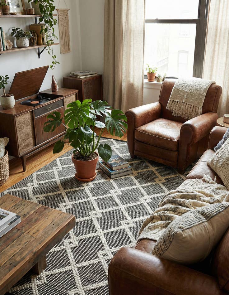 Detail image of 4' 1 x 6' 1 Hand Knotted Jill Zarin Dorset Rug