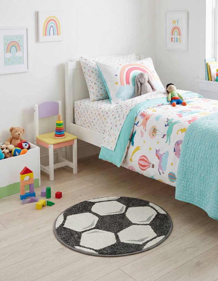 Detail image of 2' 2 x 2' 2 Whimsy Kids Round Rug