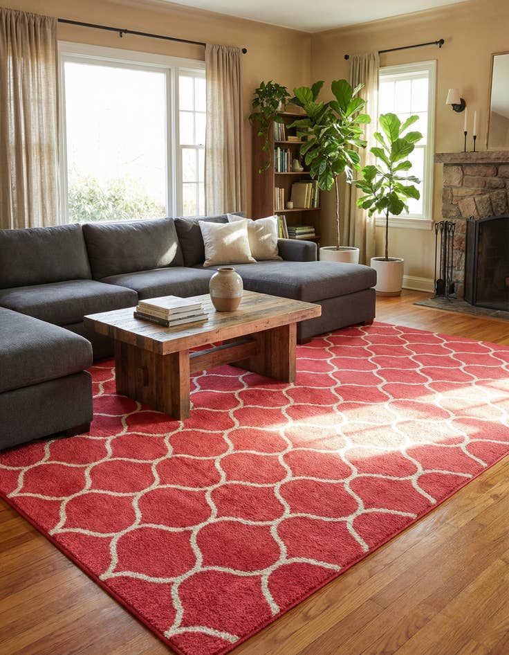 Detail image of 10' x 14' Trellis Frieze Rug