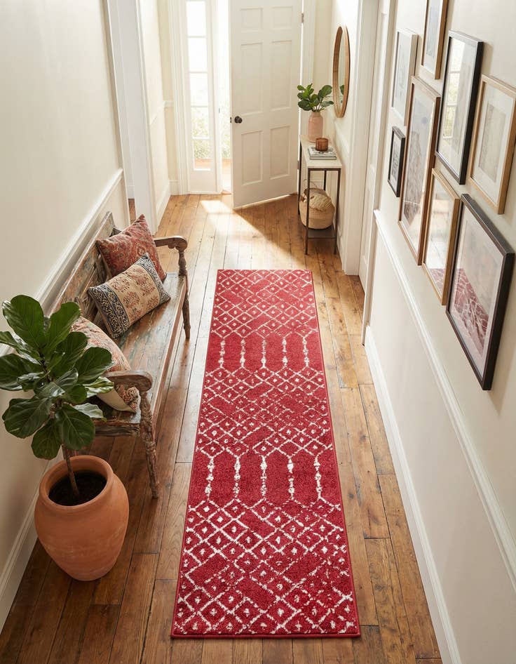 Detail image of 2' x 6' Paxon Trellis Runner Rug