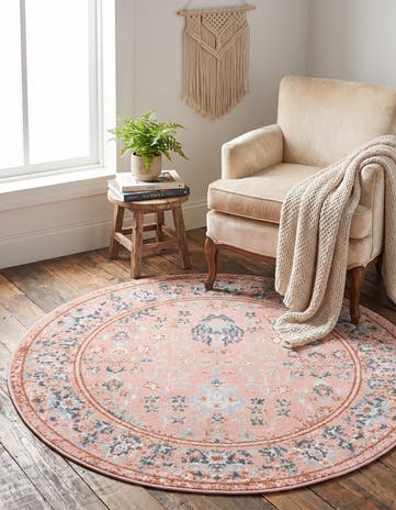 3' 3 x 3' 3 Kamala Washable Round Rug