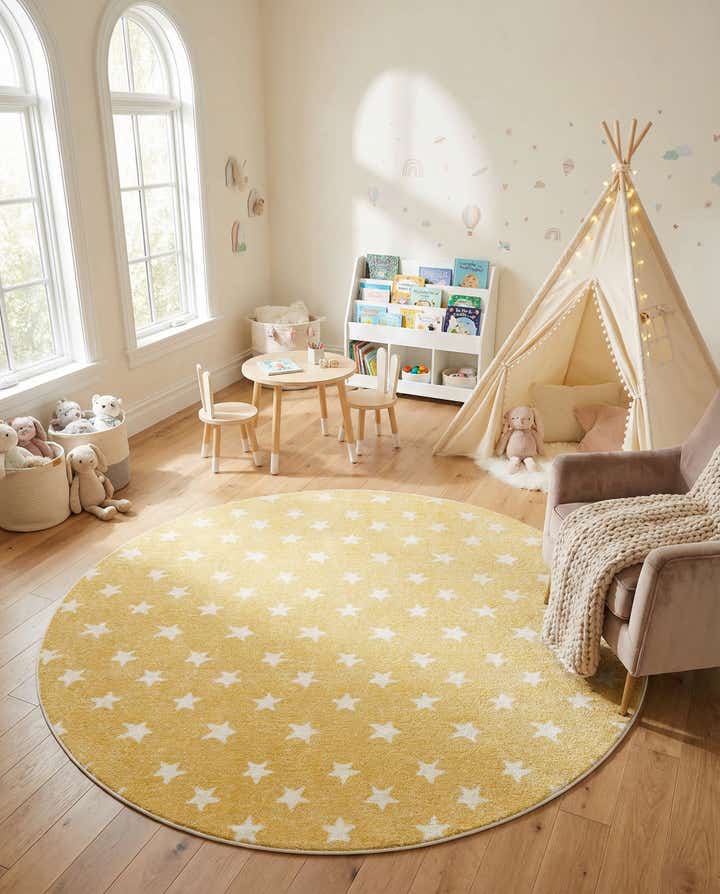 7' 10 x 7' 10 Whimsy Kids Round Rug