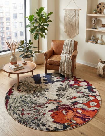 7' 10 x 7' 10 Washable Haerfest Round Rug