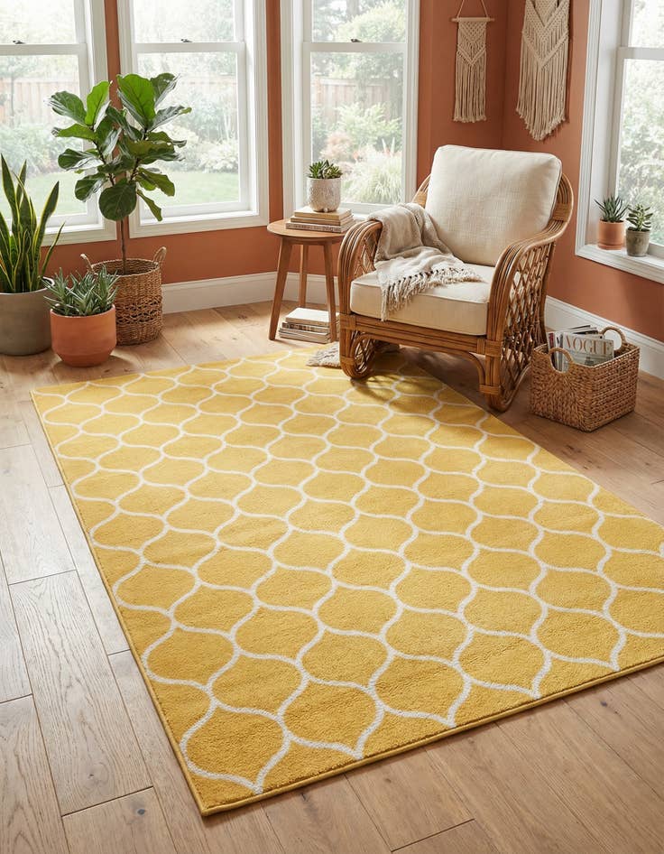 Detail image of 4' x 6' Trellis Frieze Rug