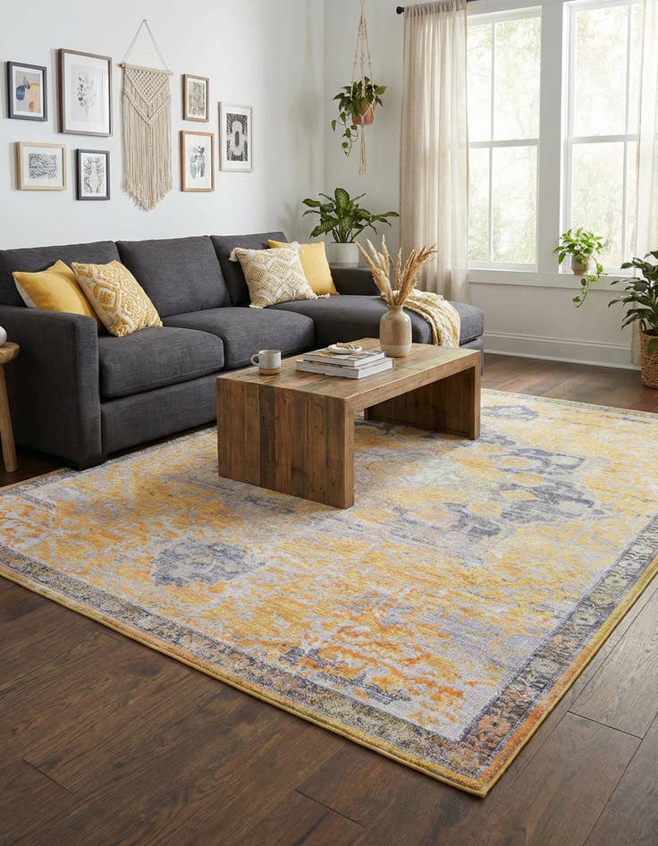 Detail image of 9' 2 x 12'  Washable Renaissance Rug