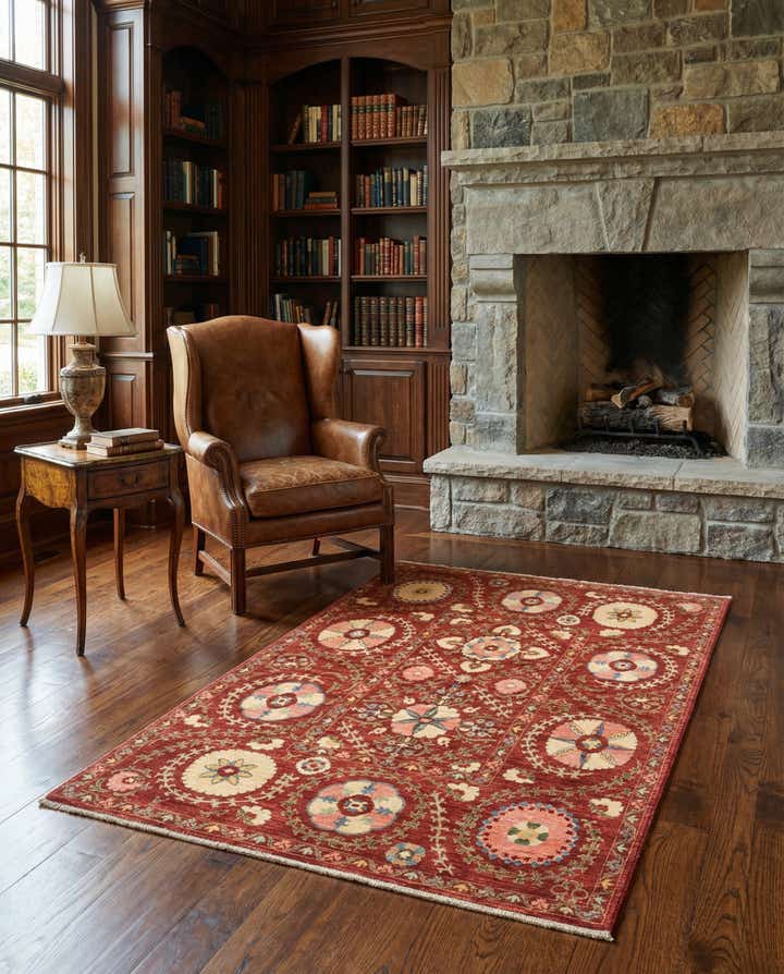 5' 1 x 6' 4 Hand Knotted Ariana Ziegler Oriental Rug