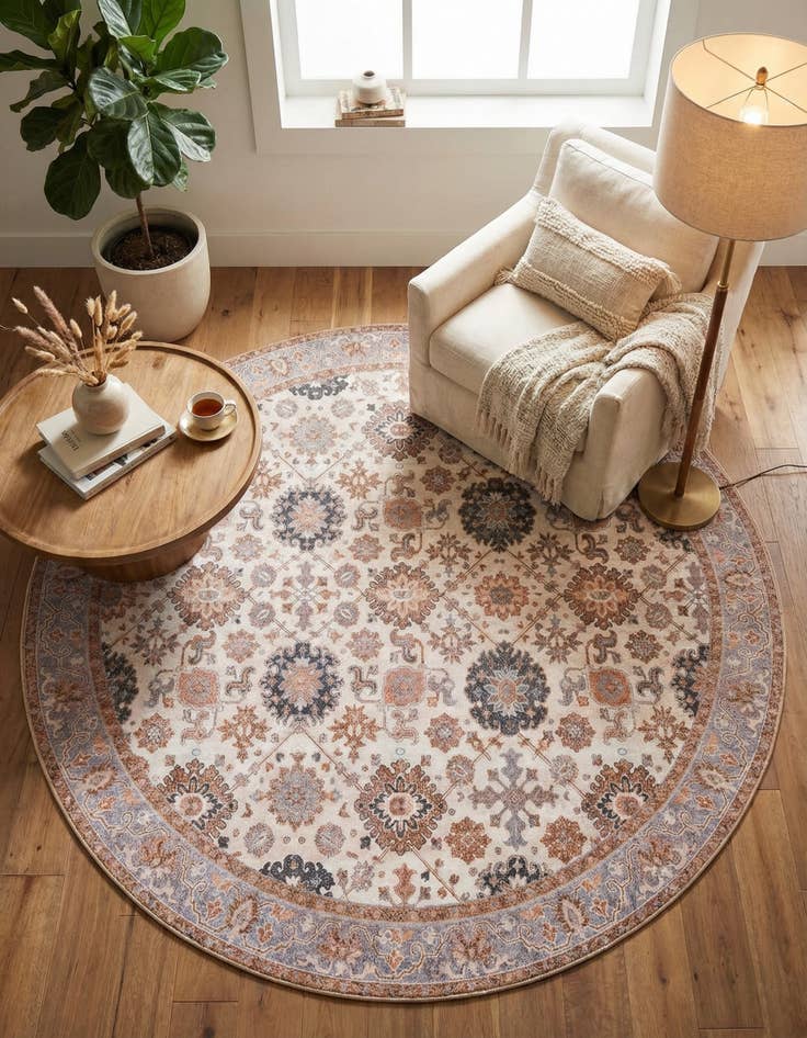 Detail image of 7' 10 x 7' 10 Timeless Round Rug