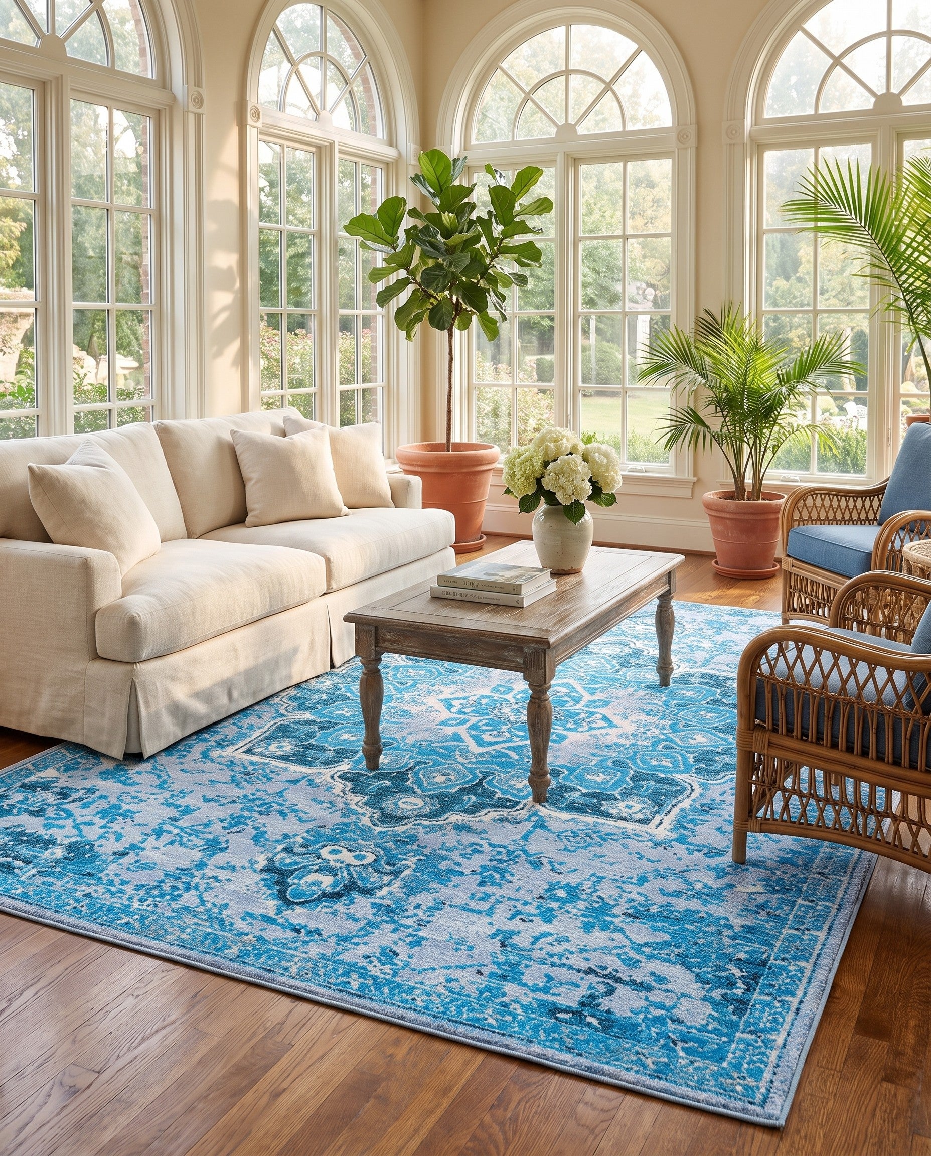 7' 10 x 11' Washable Francesca Rug