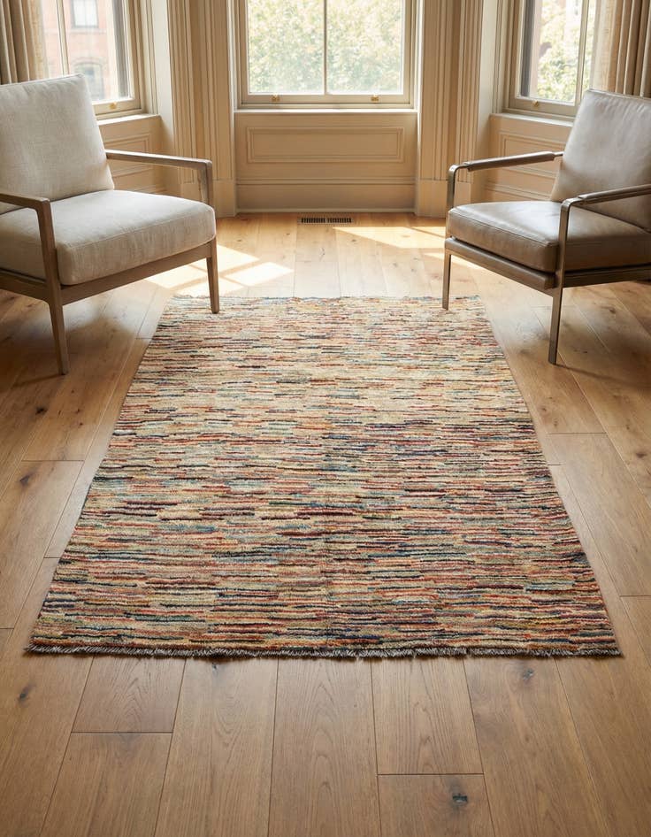 Detail image of 3' 8 x 5' 9 Hand Knotted Darya Wool Rug