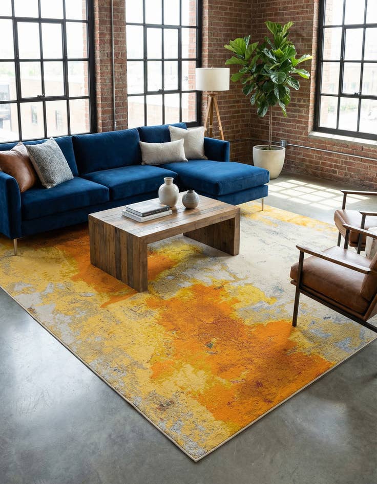 Detail image of 10' 6 x 16' 5  Washable Casablanca Rug