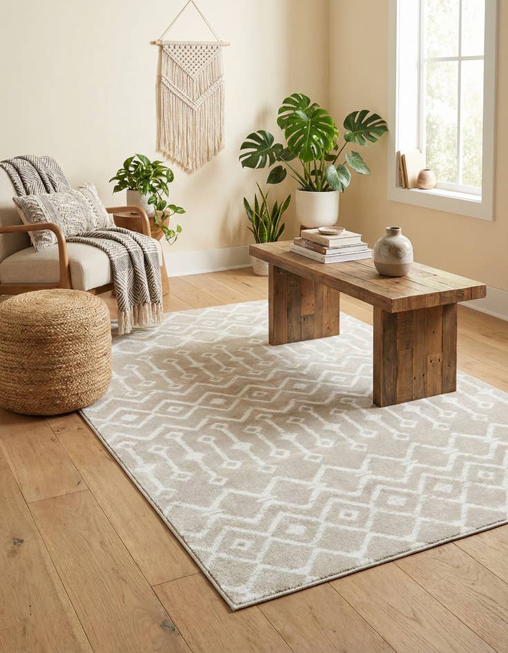 Detail image of 4' x 6' Kasbah Trellis Rug