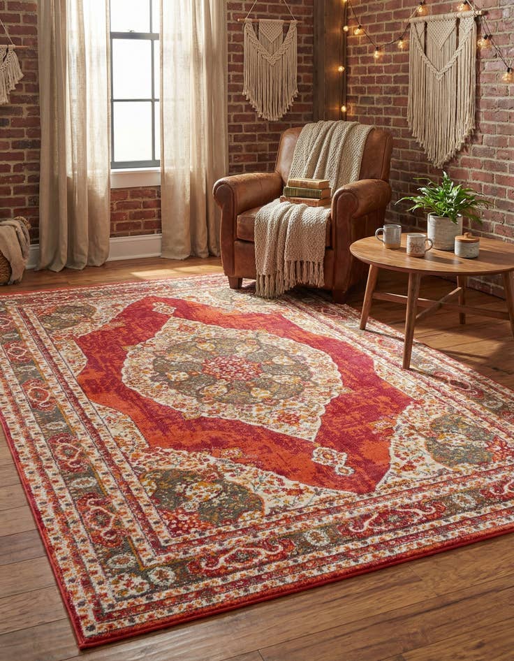 Detail image of 5' 5 x 8' Santiago Rug