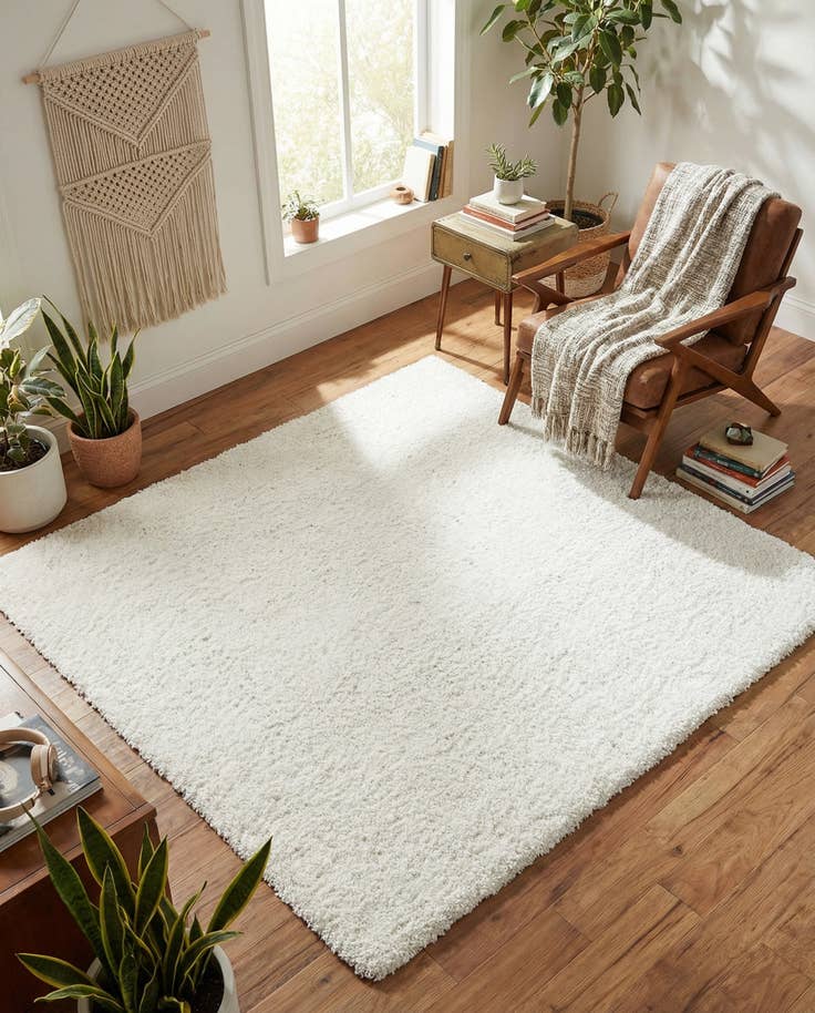 Detail image of 5' 3 x 5' 3 Zermatt Shag Square Rug