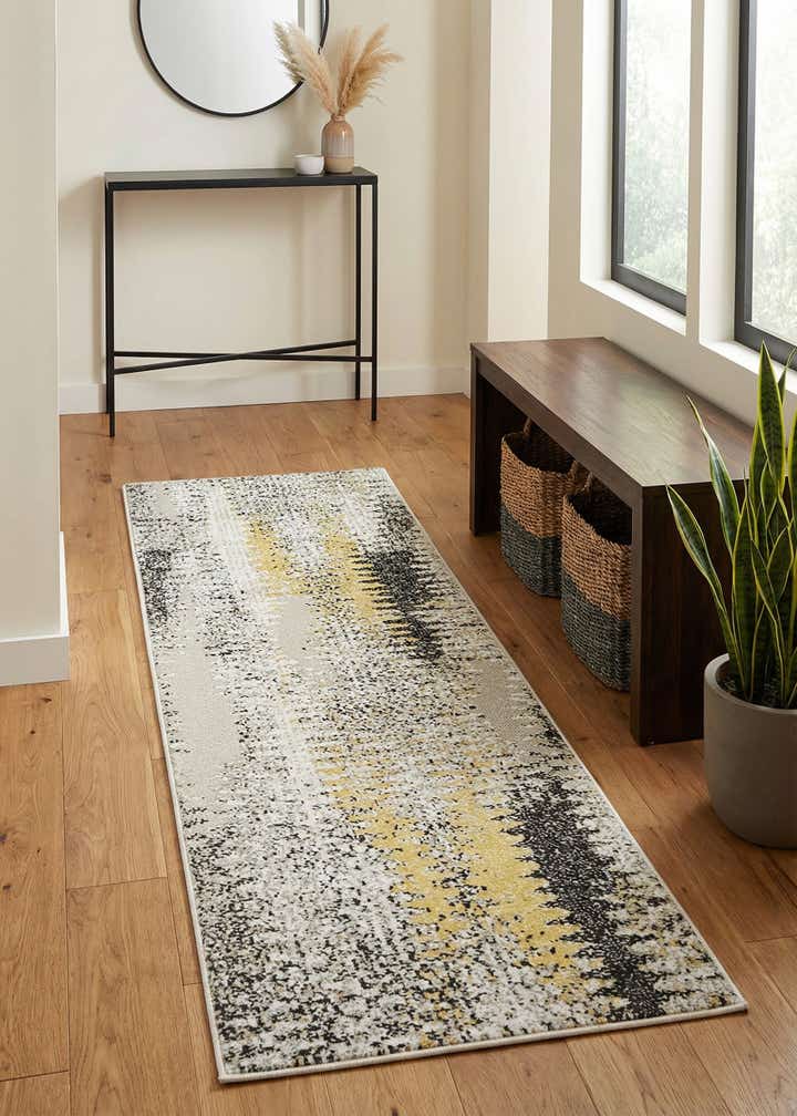 2' x 6' Easy-Clean Modern Indoor / Outdoor Runner Rug