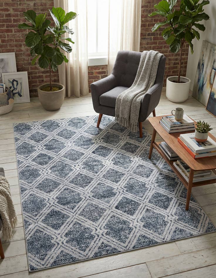 Detail image of 5' 3 x 8' Kamala Washable Rug