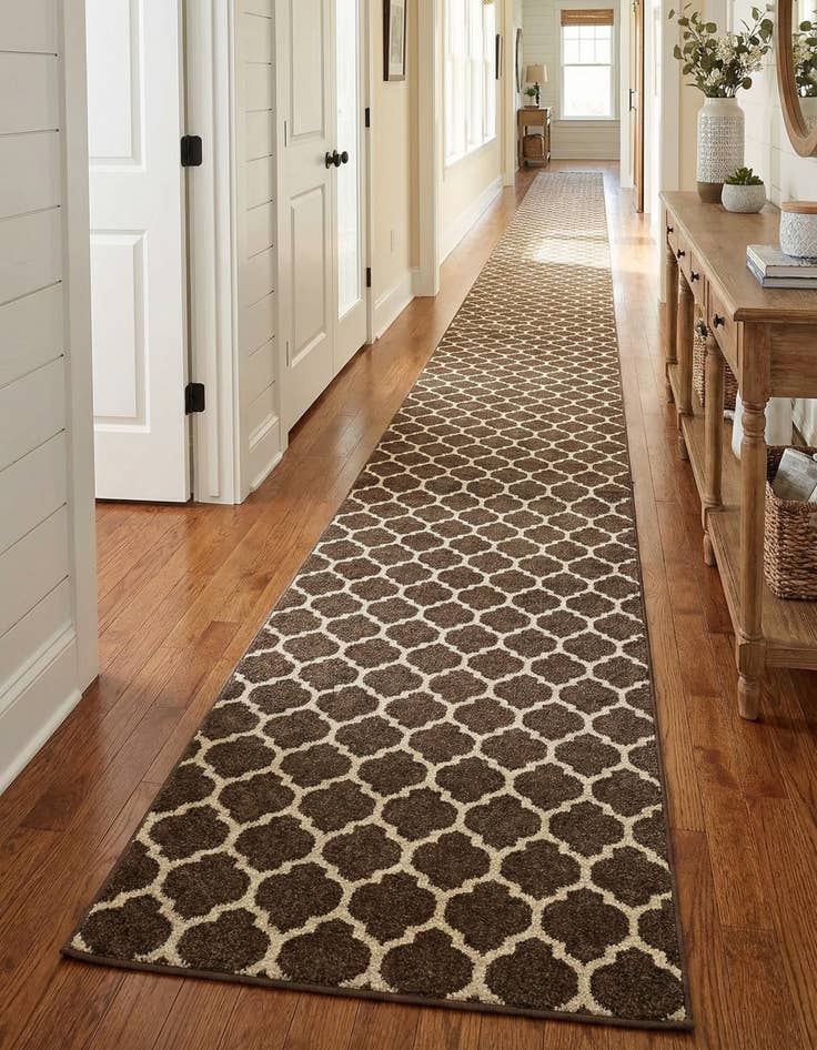 Detail image of 2' 7 x 19' 8 Trellis Runner Rug