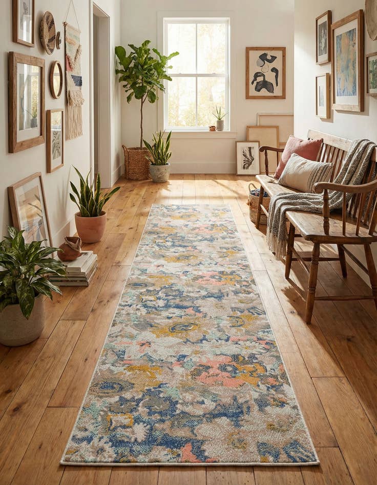 Detail image of 2' x 10' Lotus Runner Rug