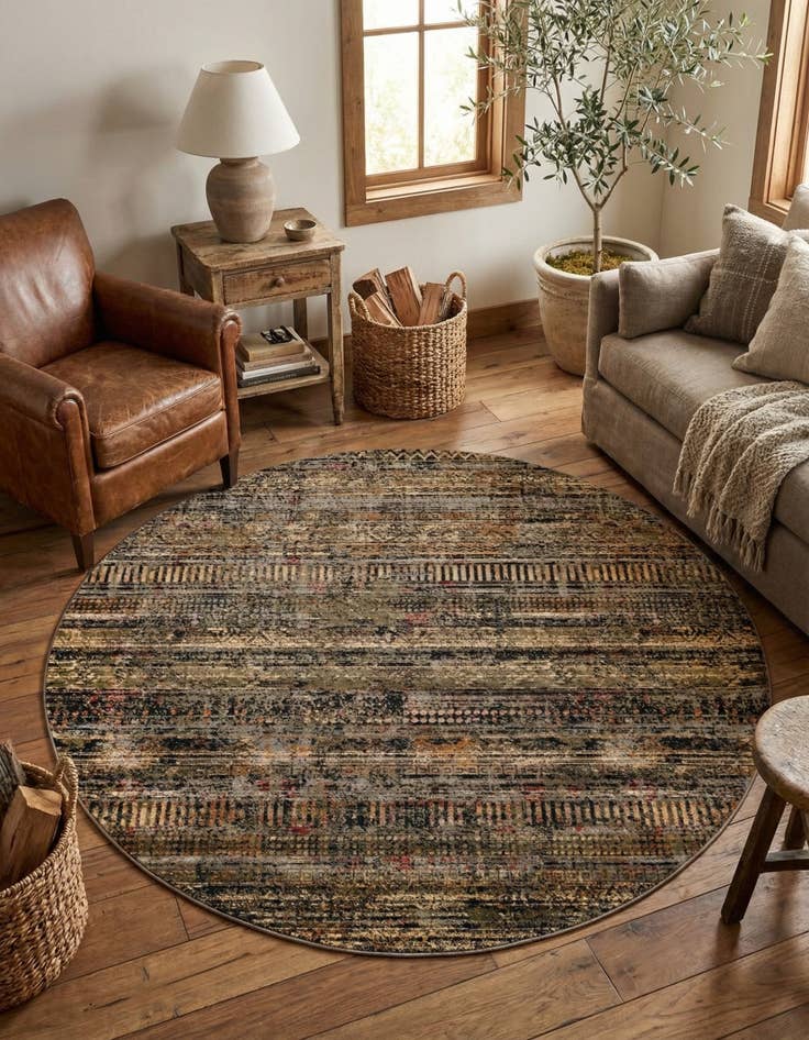 Detail image of 7' 10 x 7' 10 Saturn Round Rug