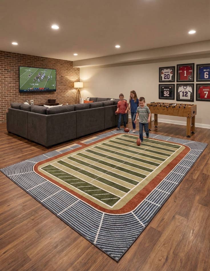 Detail image of 7' x 10' Sports Washable Rug