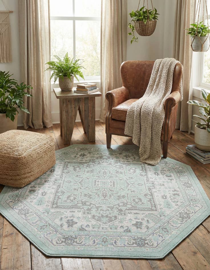 Detail image of 7' x 7' Whitney Octagon Rug