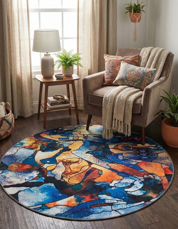 Yara Round Rug