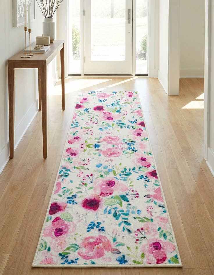 Detail image of 2' x 6' 1  Washable Jill Zarin Caribbean Indoor / Outdoor Runner Rug