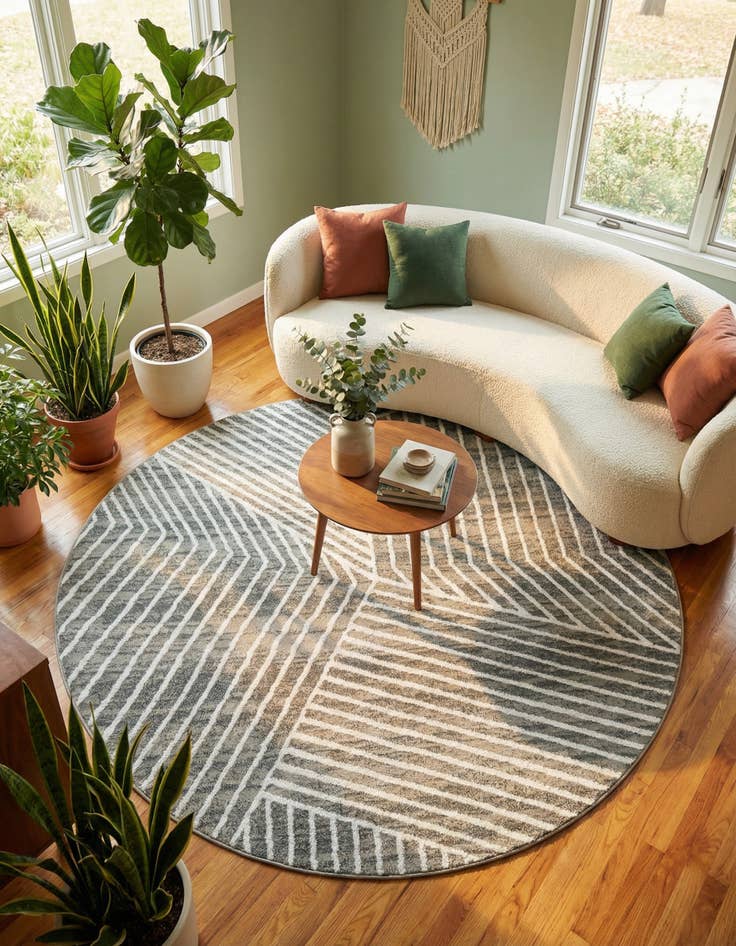 Detail image of 7' 10 x 7' 10 Oslo Round Rug