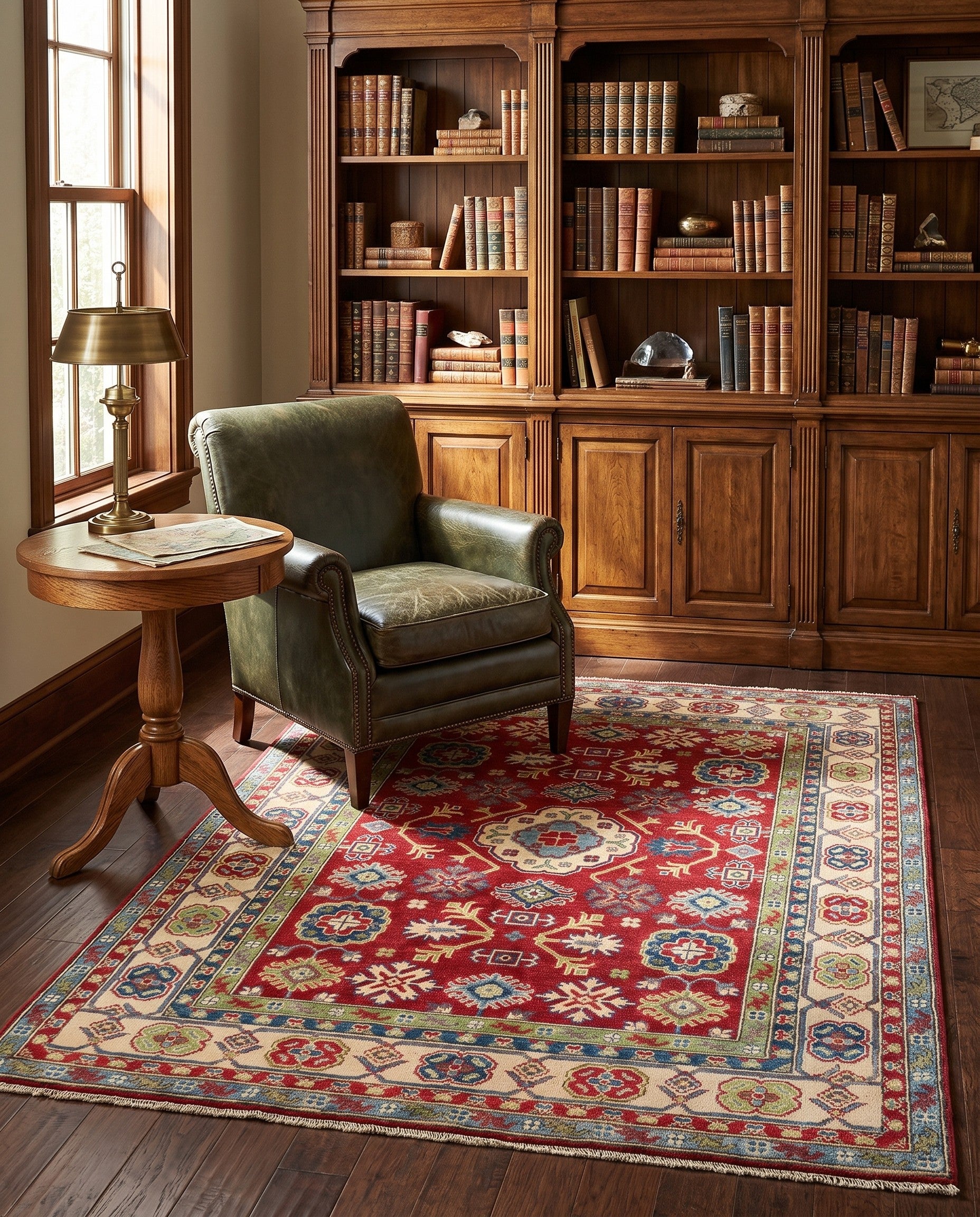 155cm x 210cm Hand Knotted Kazak Rug
