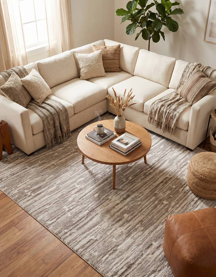 Detail image of 9' x 12' Sepia Rug