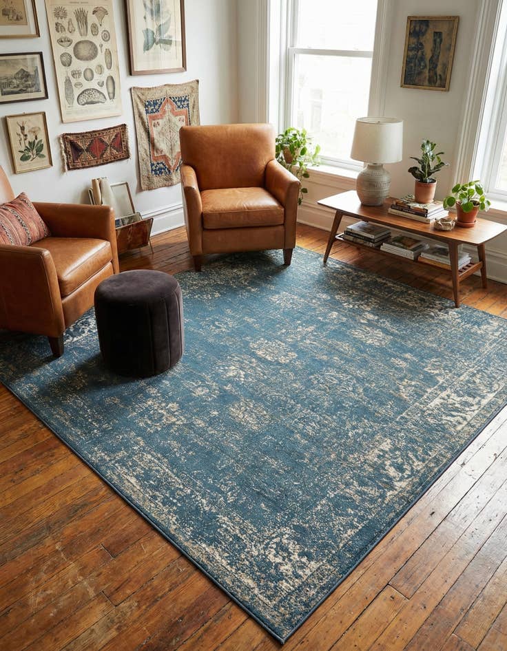 Detail image of 7' 10 x 7' 10 Monte Carlo Square Rug