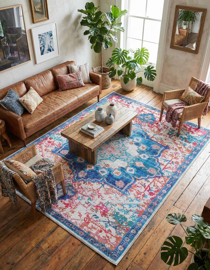 Detail image of 10' 6 x 13'  Washable Renaissance Rug