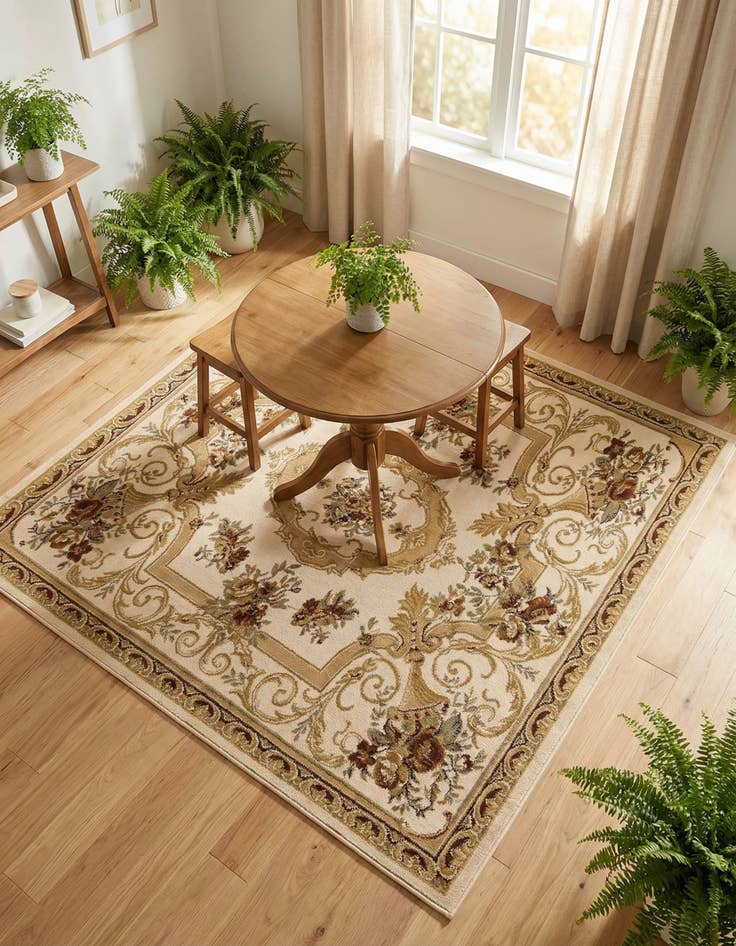 Detail image of 6' x 6' Chateau Square Rug