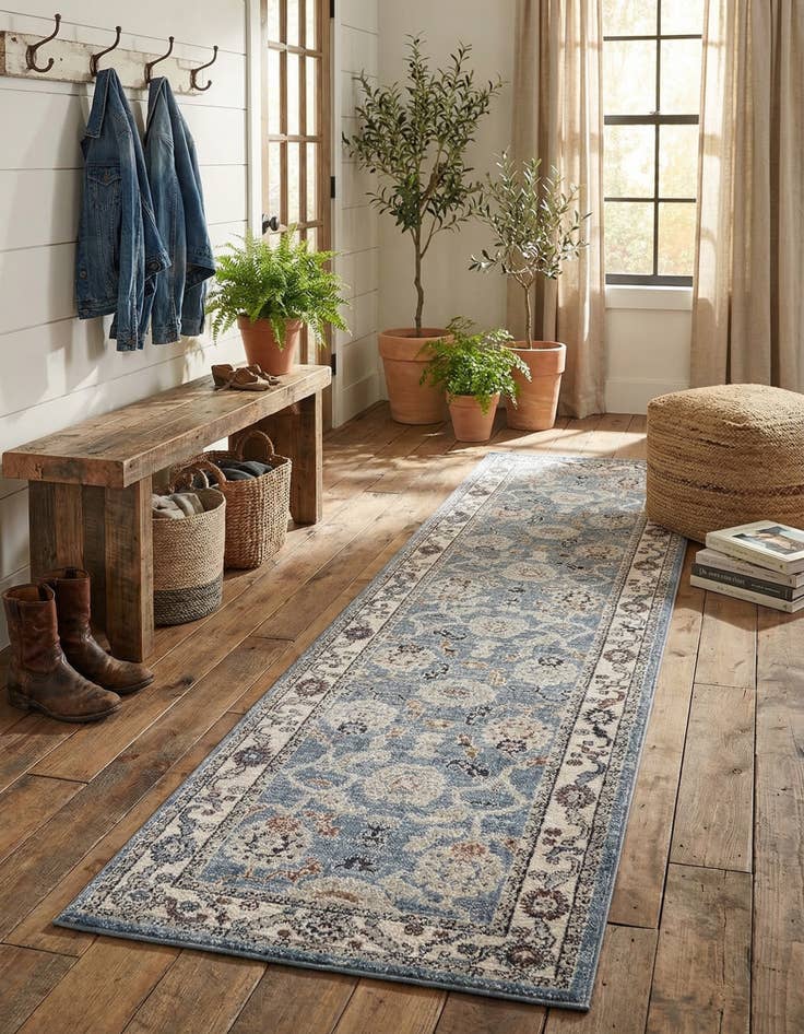 Detail image of 2' 7 x 12' Eco Traditional Runner Rug