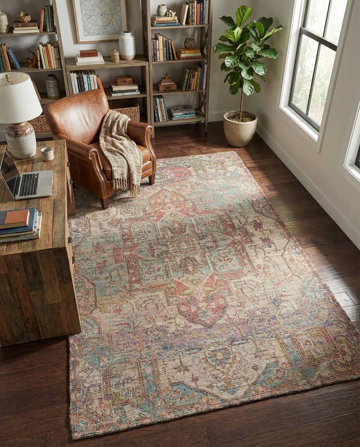 Detail image of 6' 1 x 9' Chenille Jute Rug