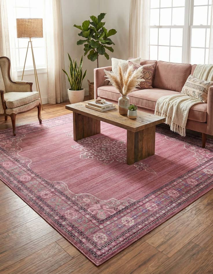 Detail image of 8' x 8' Aqua Square Rug