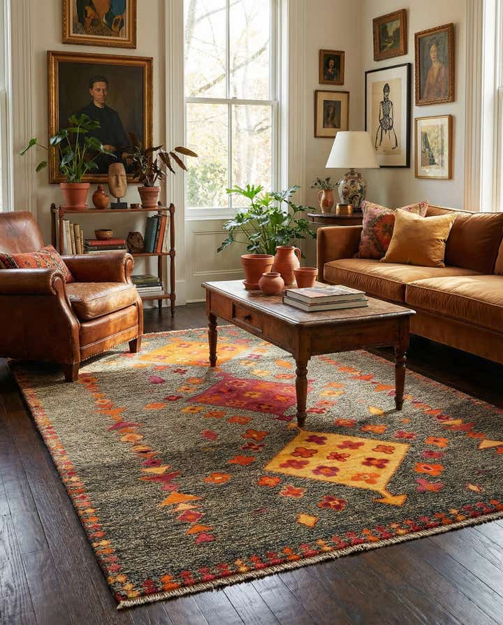 6' x 7' 11 Hand Knotted Balouch Wool Rug